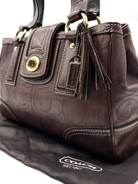 COACH Hampton 11330 Vintage Brown Signature - Never Used